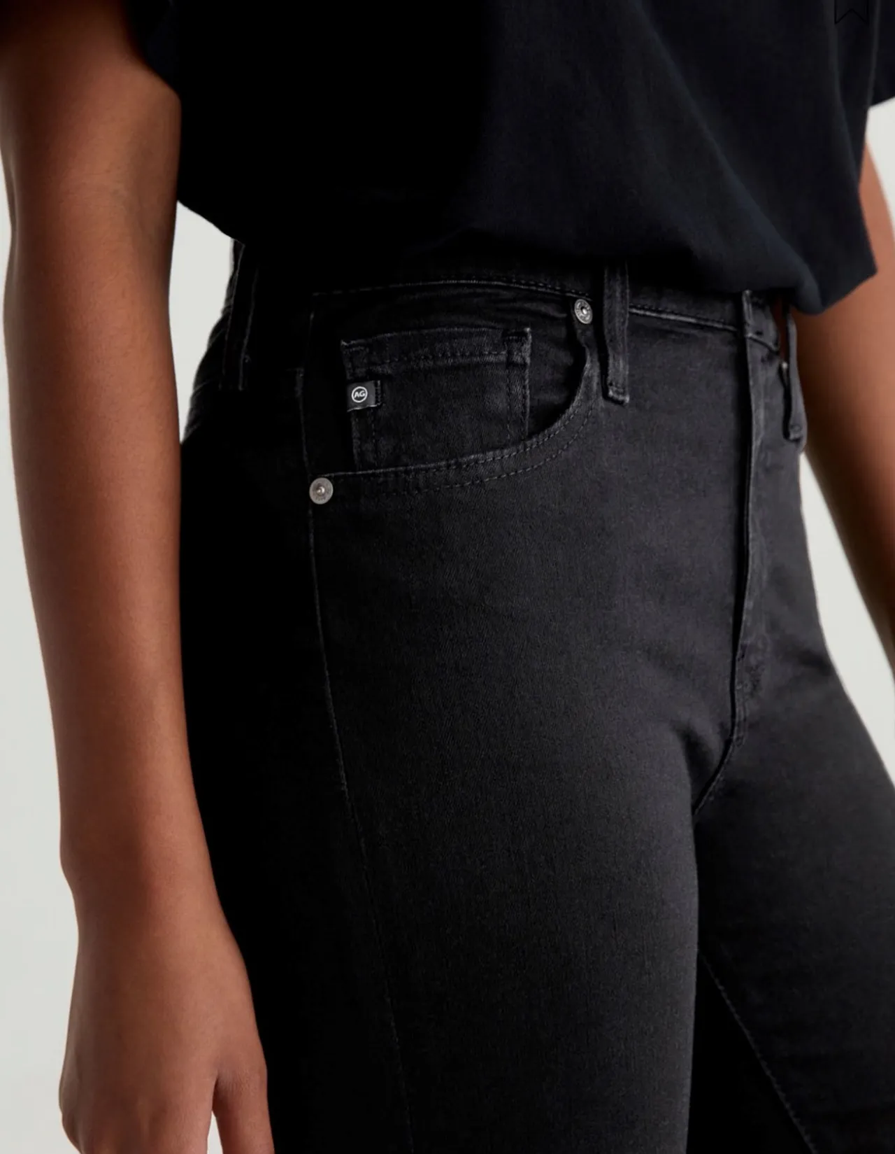 Farrah Boot Mid Rise Black Bootcut Jeans