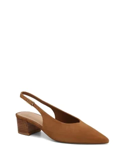 Fatima Nutmeg Suede Leather Slingback