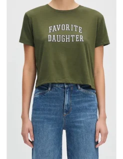 Favorite Daughter Cropped Collegiate T-Shirt