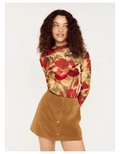 FAYE FAUX MINI SKIRT