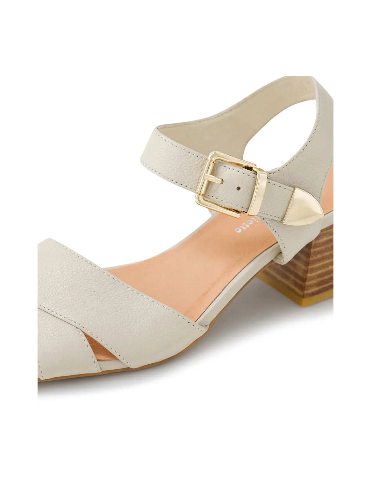 Fayza Cross Strap Block Heel Sandals