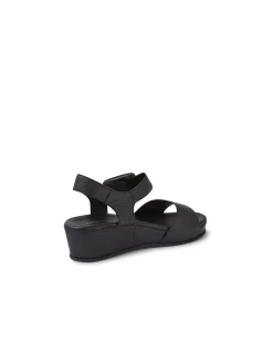 FEDILA DJ Leather Buckle Wedge Sandals