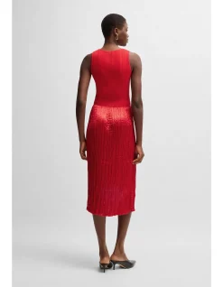 Fernani V-Neck Dress with Shimmering Skirt