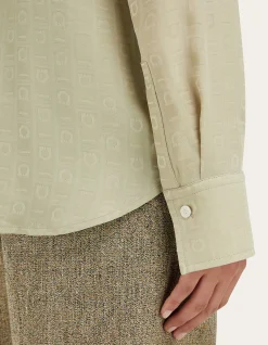 FERRAGAMO MONOGRAM SILK SHIRT