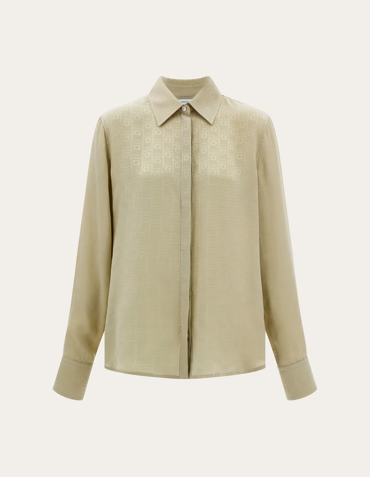 FERRAGAMO MONOGRAM SILK SHIRT