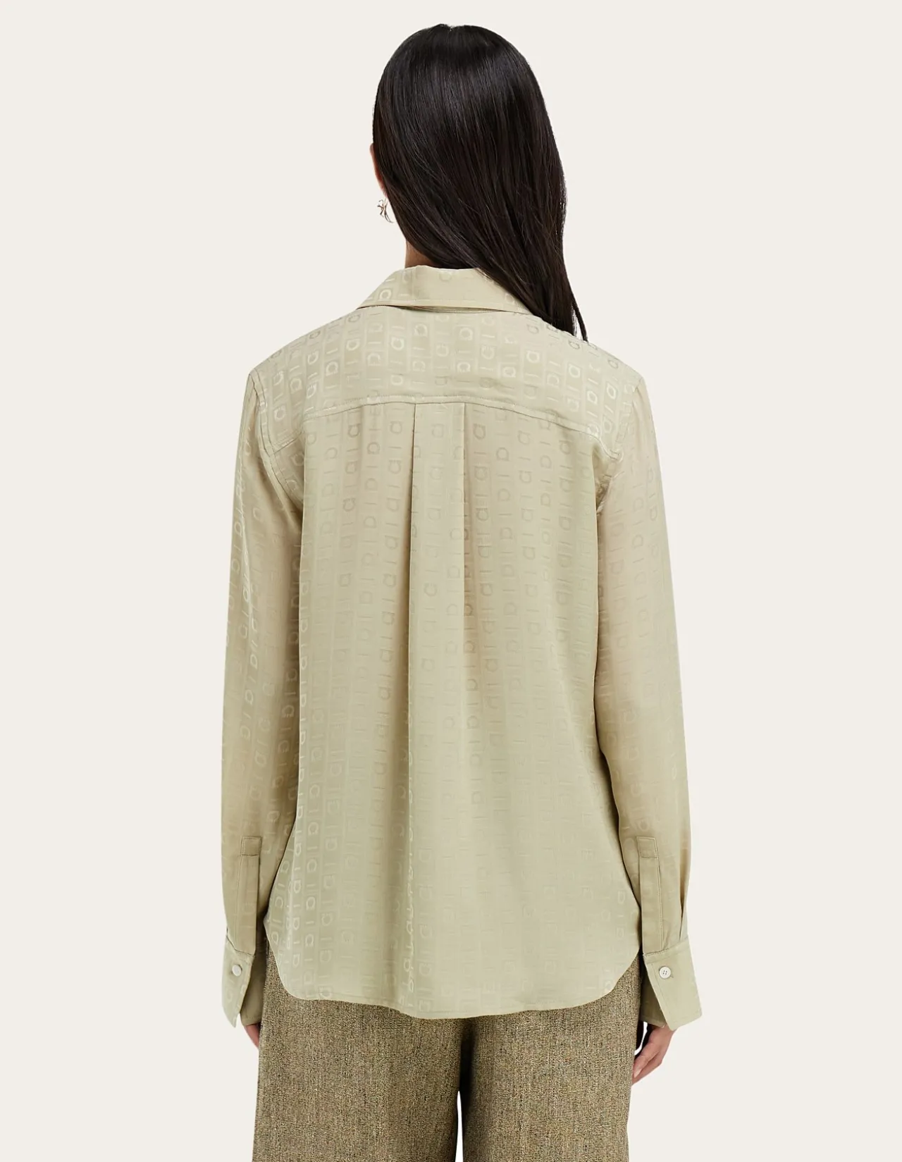 FERRAGAMO MONOGRAM SILK SHIRT