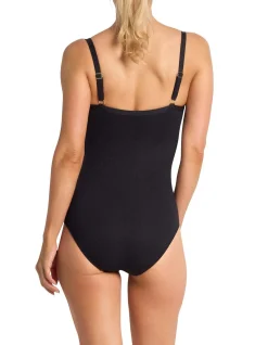 Fierce F/G Ruched Front One Piece Swimsuit