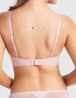 Fine Lines Cotton Plunge Bra