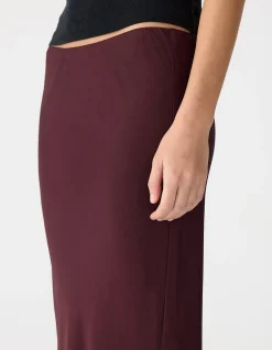 Fine Silk Crepe Slip Skirt