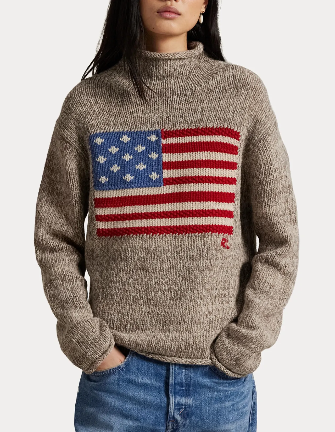 FLAG WOOL-BLEND TURTLENECK SWEATER