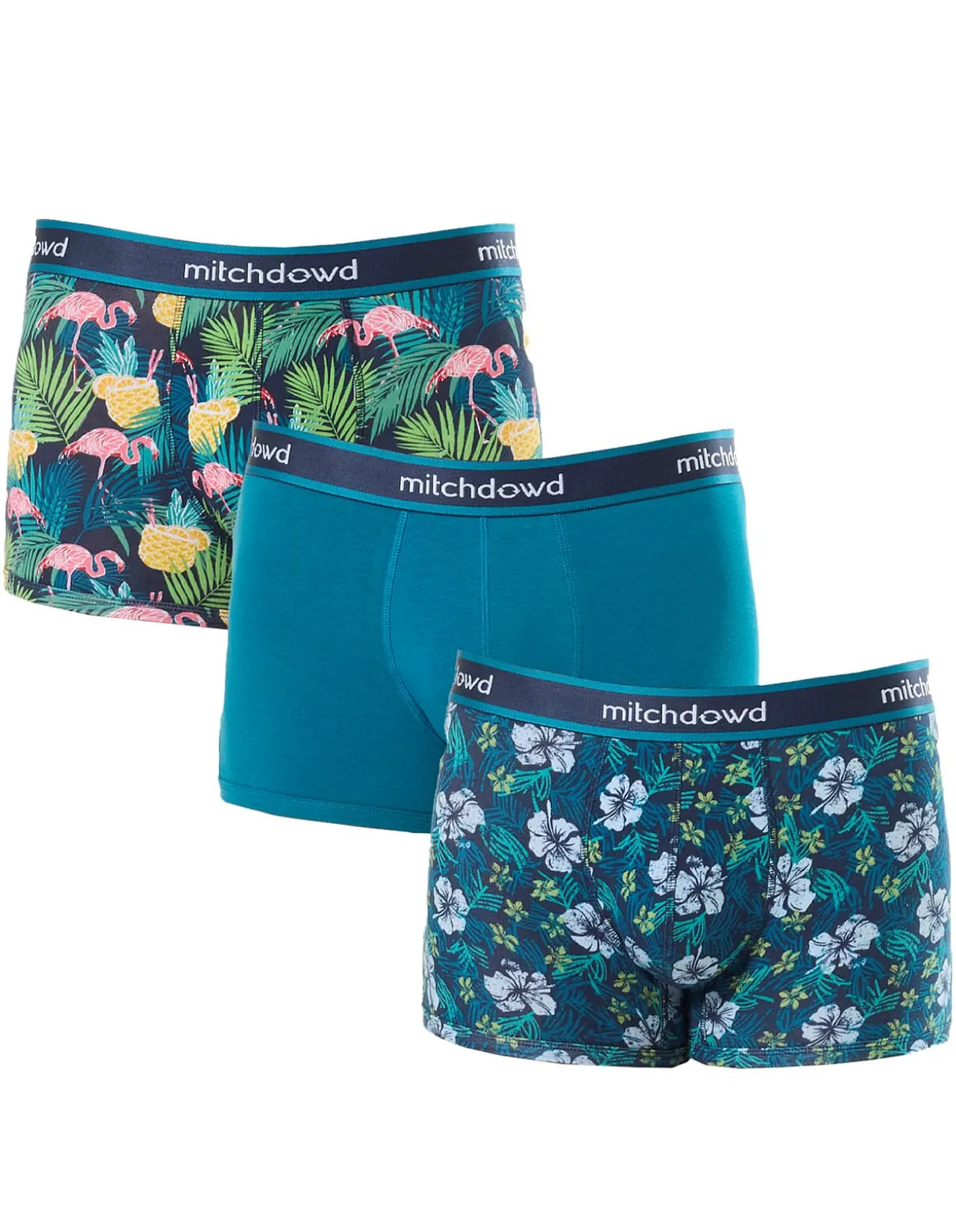 Flamingo Dream Cotton Trunks 3 Pack