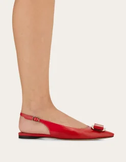 FLAT SLINGBACK WITH VARA BUCKLE
