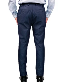 FLAT FRONT MICRO DESIGN TROUSER