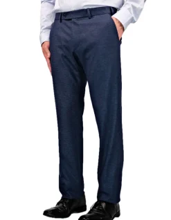 FLAT FRONT MICRO DESIGN TROUSER