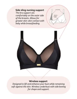 Flawless Full Cup Plunge Nursing Bra