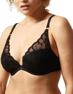 FLEURS PLUNGING T-SHIRT BRA