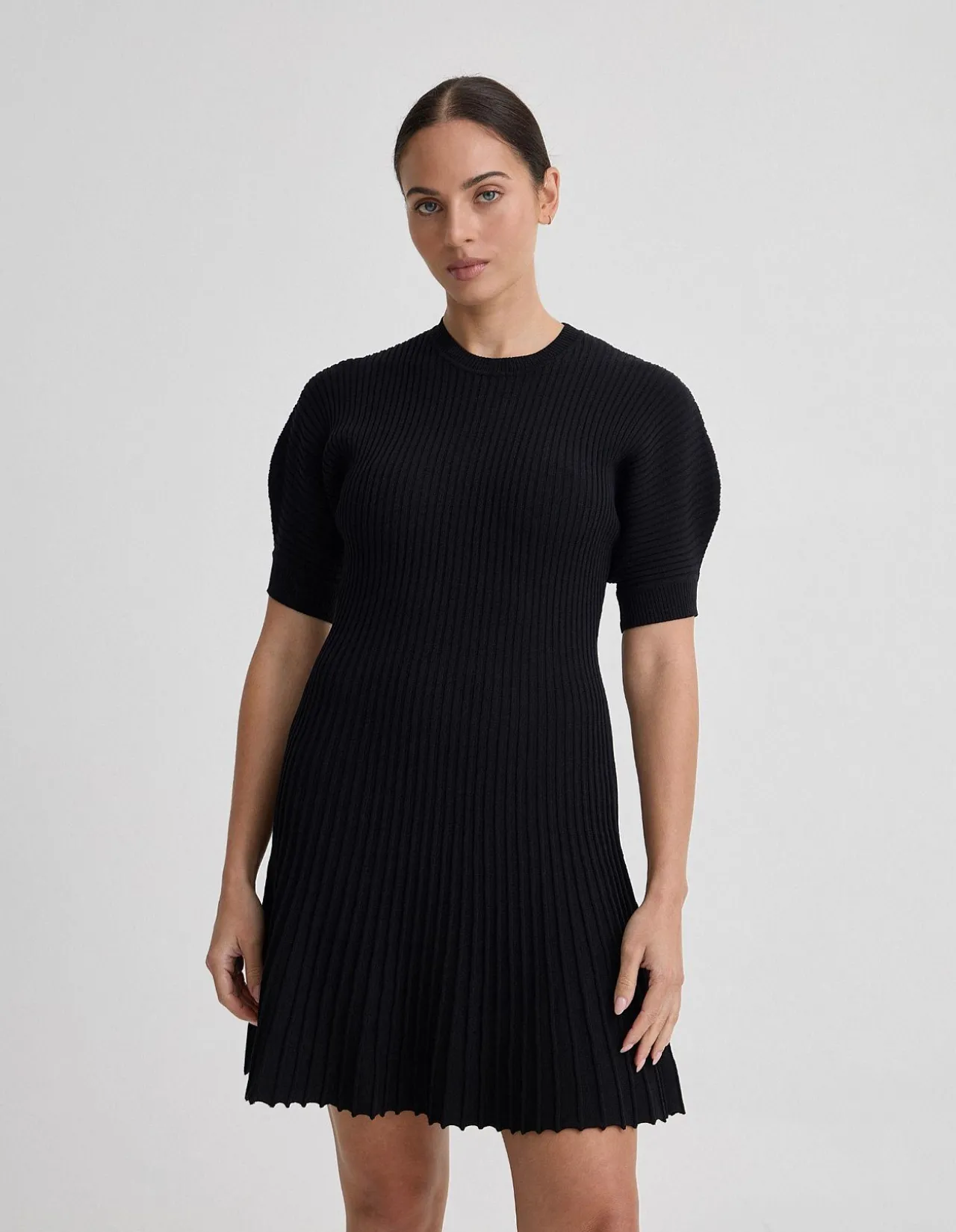 FLORENCE KNITTED PLEAT DRESS