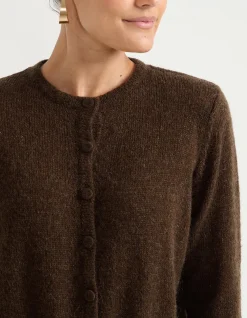 FLUFFY KNIT CARDIGAN