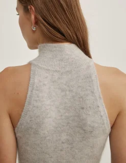 Fluffy High Neck Tank