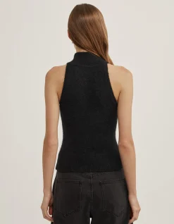 Fluffy High Neck Tank