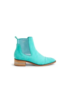 Forda Metallic Suede Chelsea Ankle Boots