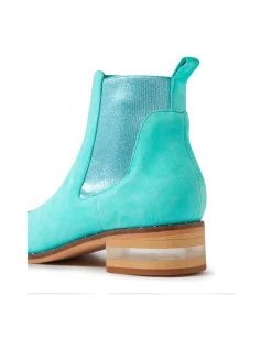 Forda Metallic Suede Chelsea Ankle Boots