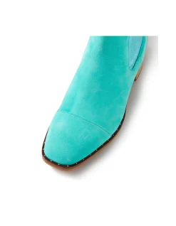Forda Metallic Suede Chelsea Ankle Boots
