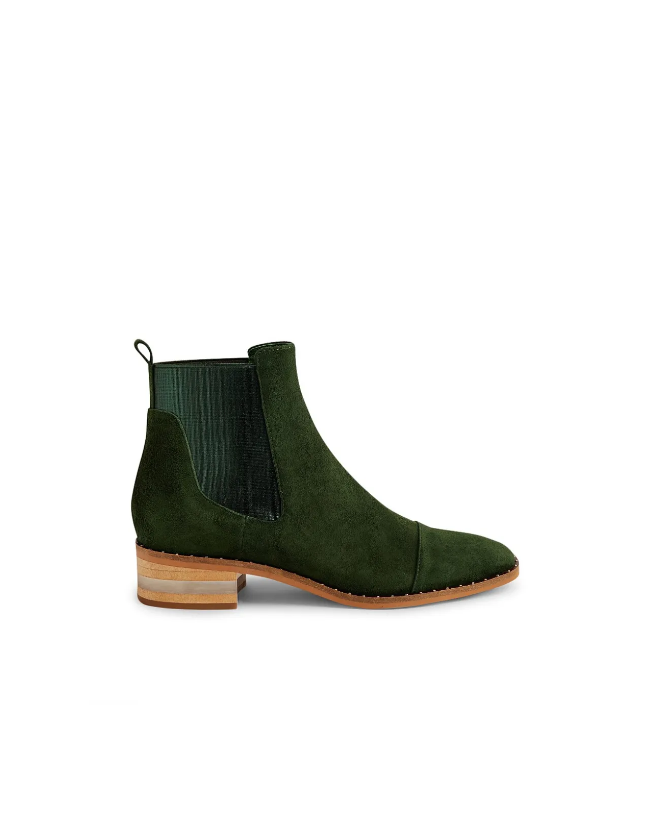 Forda Studded Trim Suede Chelsea Boots