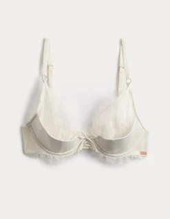 Forget Me Not Satin Wired Plunge Bra (A-E)