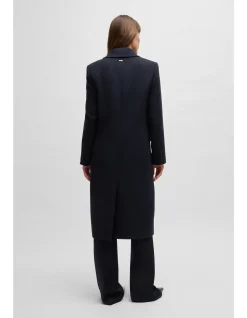 Formal Coat with Double-Breasted Closure