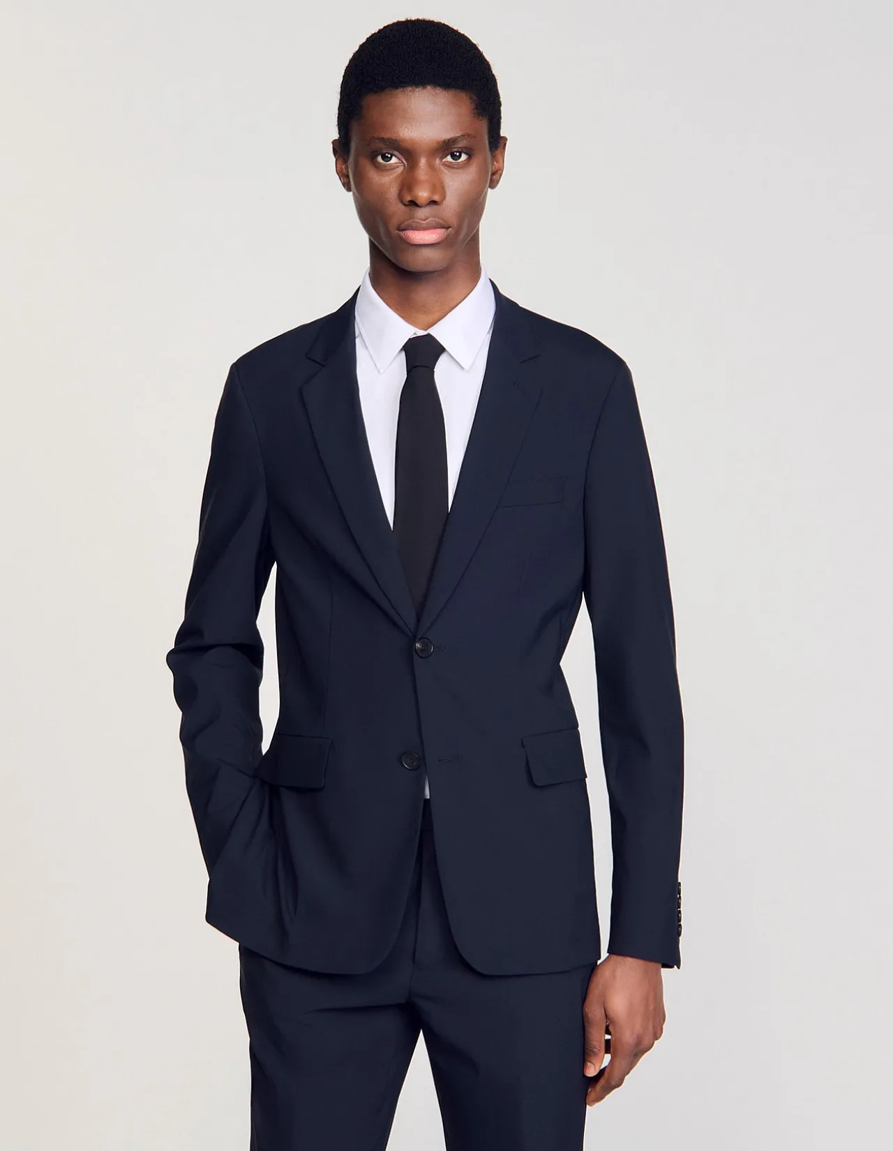 Formal Destructure Wool Stretch Jacket