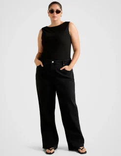 FRANKIE CURVE BOAT NECK TANK TOP