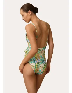 Frill Wrap One Piece Swimsuit