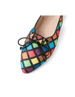Frolik Harlequin Print Slingback Flats