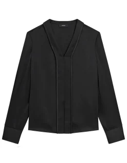 Front Seam Blouse in Satin