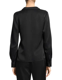 Front Seam Blouse in Satin