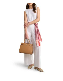 Full Length Waist Tab Linen Pant