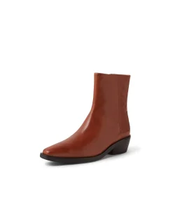 Fyona Sleek Leather Ankle Boots