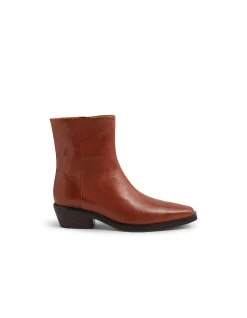Fyona Sleek Leather Ankle Boots