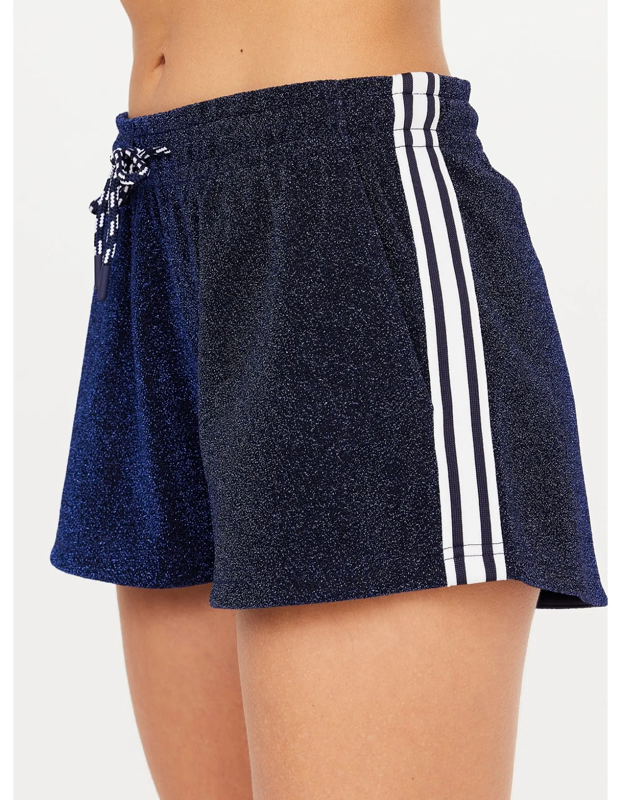 Galaxia Sparkle Stripe Running Shorts