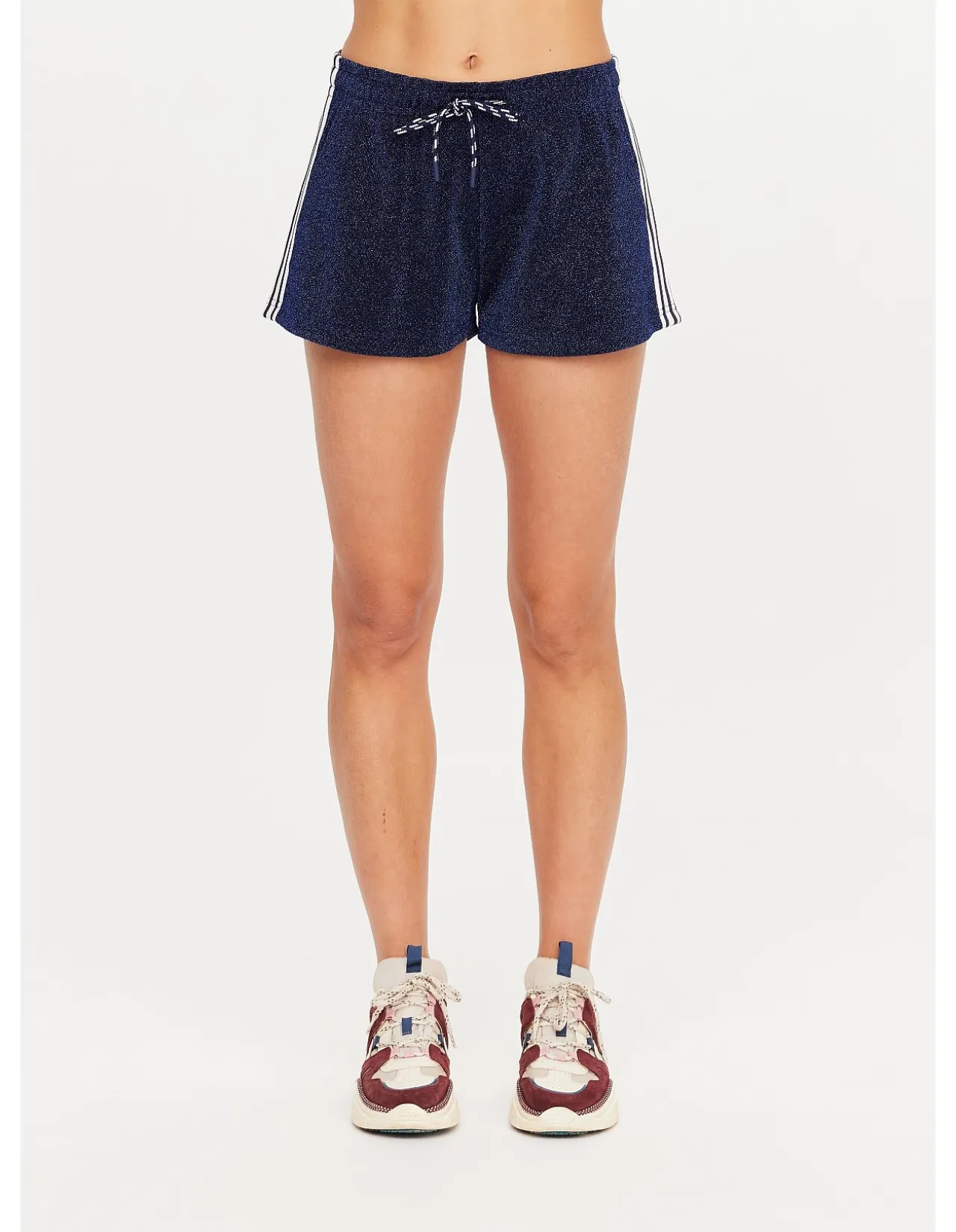 Galaxia Sparkle Stripe Running Shorts