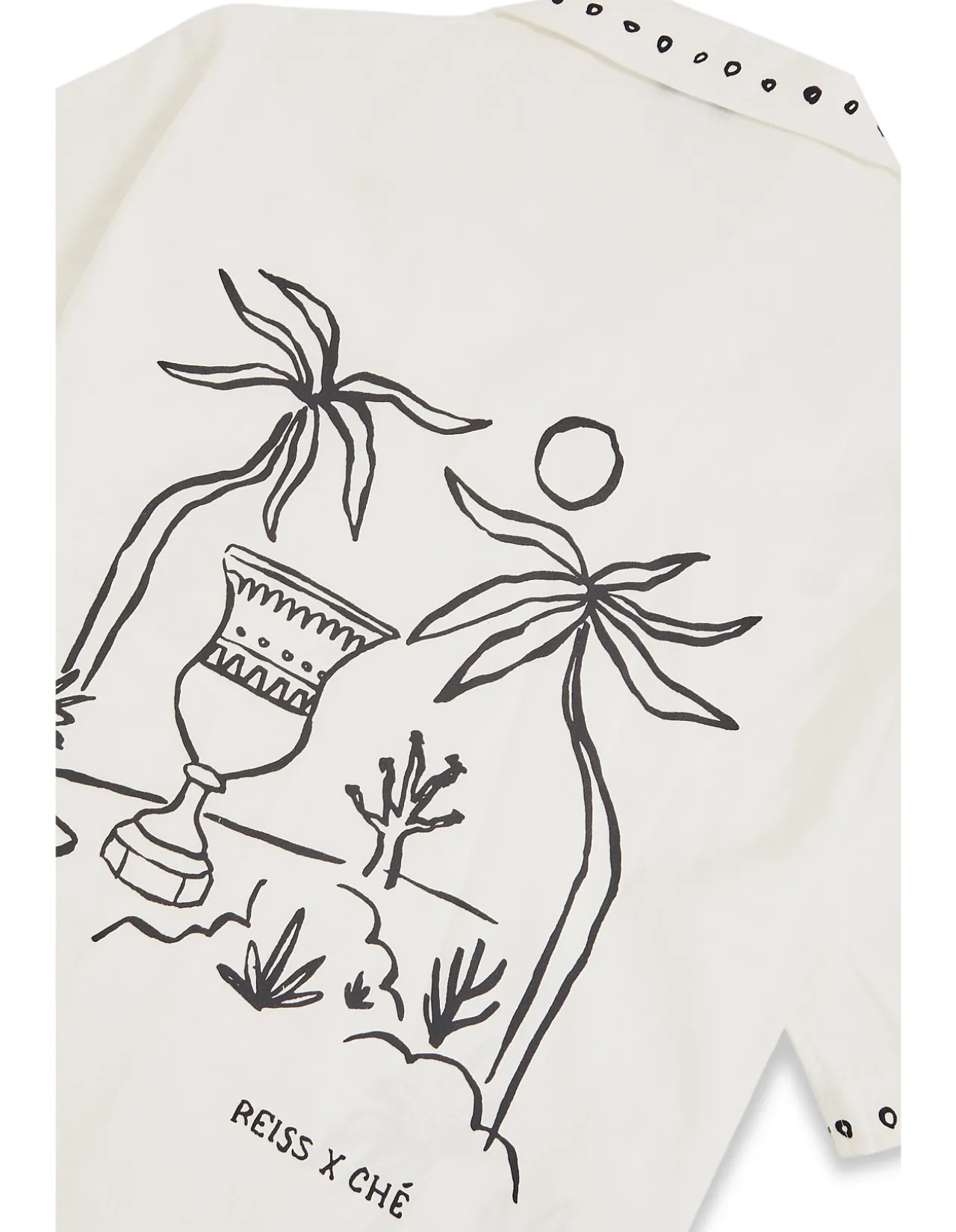 GALERA BRUSHSTROKE PRINTED LINEN CUBAN SHIRT