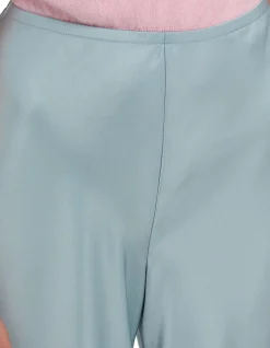 GALE SATIN MID RISE BIAS PANT