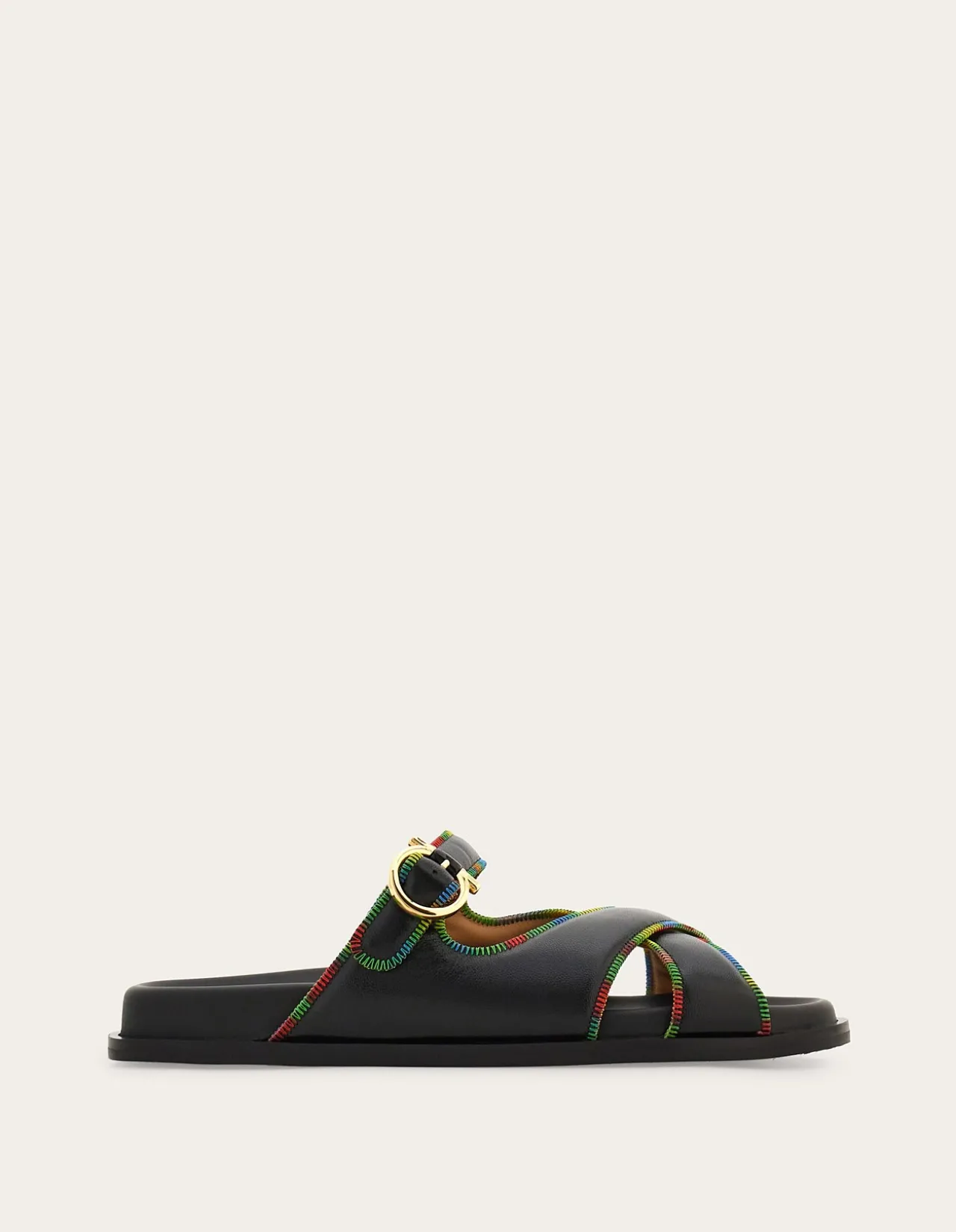 GANCINI ORNAMENT FLAT SANDAL