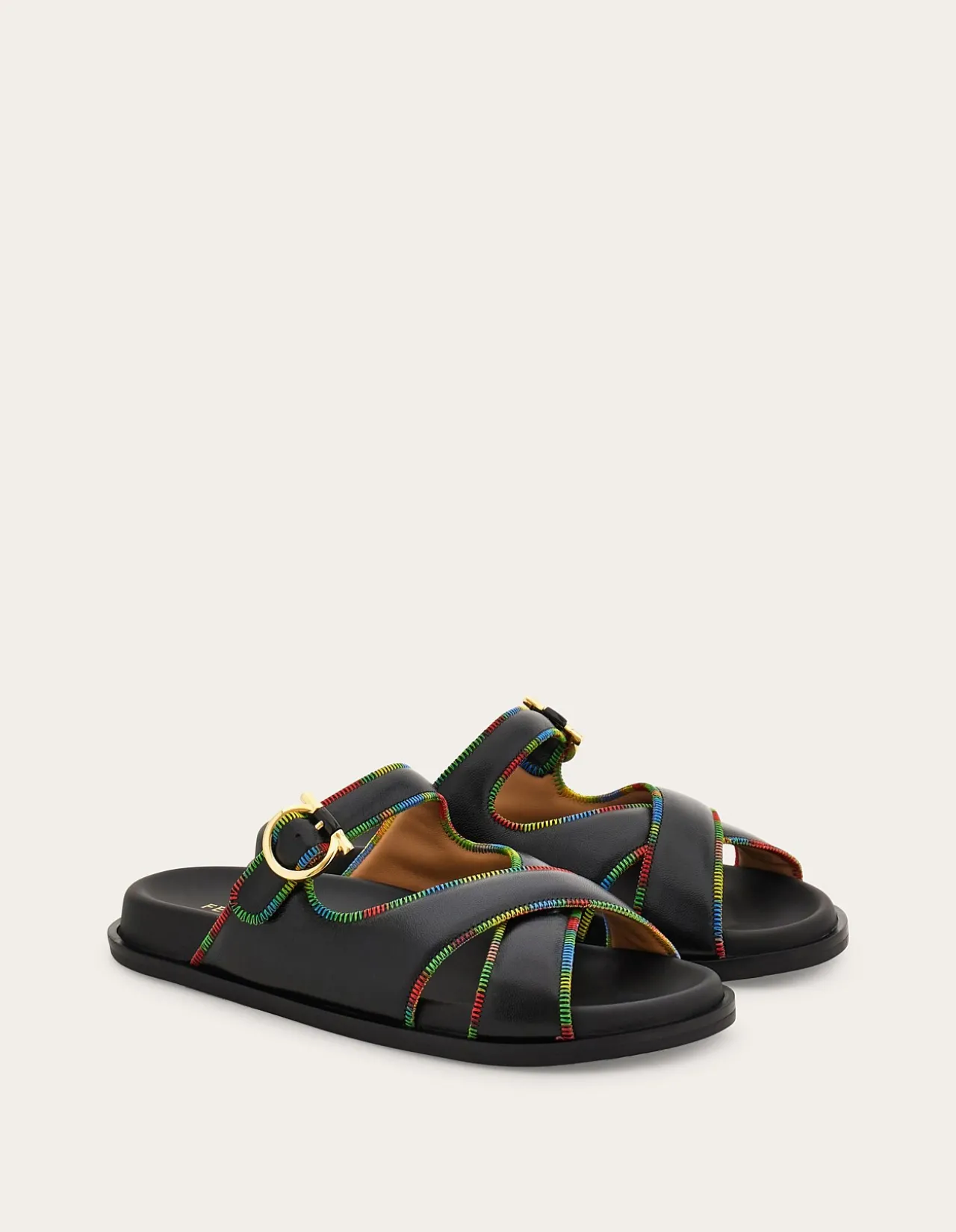 GANCINI ORNAMENT FLAT SANDAL