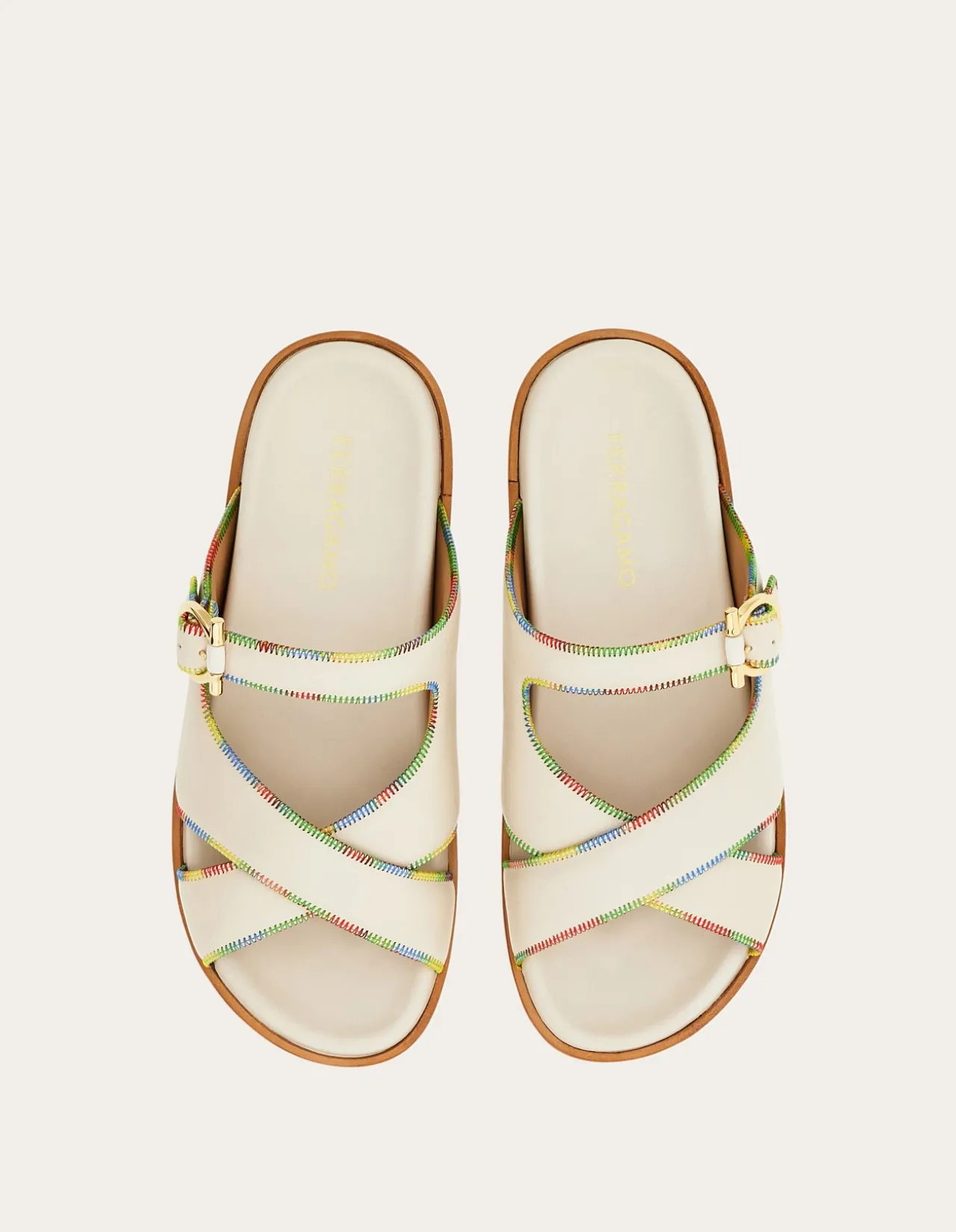 GANCINI ORNAMENT FLAT SANDAL