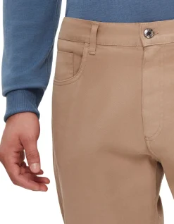 GARMENT DYED TWILL COMFORT PANTS