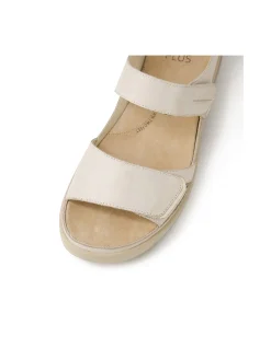 Gedd W Almond Pale Gold Leather Sandals