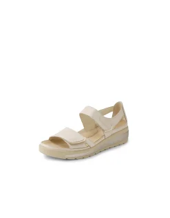 Gedd W Almond Pale Gold Leather Sandals