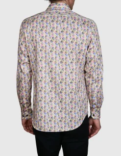 GEM-FLOWER PRINT 2 SLIM FIT SHIRT